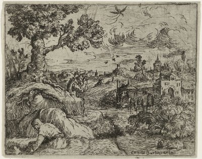 曇り空のある風景 作： Camillo Berlinghieri