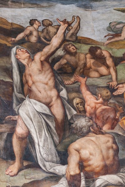 最後の審判、詳細（フレスコ画） 作： Camillo Procaccini