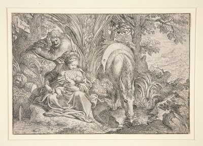エジプトへの逃亡中の休息 作： Camillo Procaccini