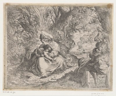 エジプトへの逃亡中の休息 作： Camillo Procaccini