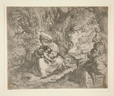 エジプトへの逃亡中の休息 作： Camillo Procaccini