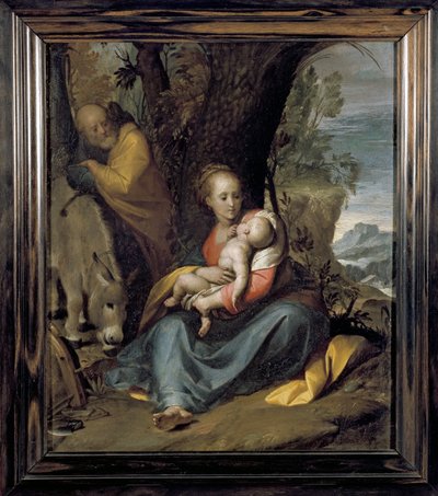エジプトへの逃亡中の休息 作： Camillo Procaccini