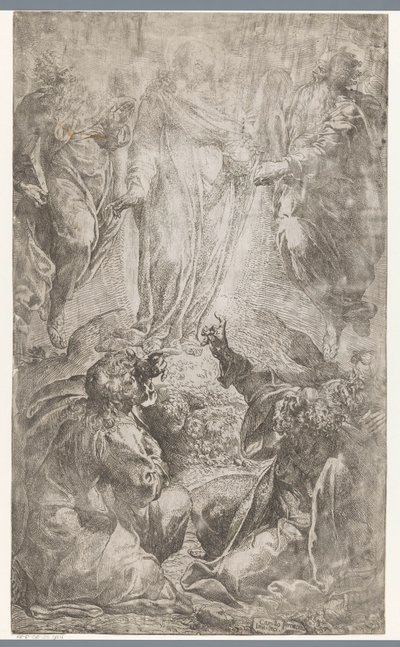 タボル山でのキリストの変容 作： Camillo Procaccini