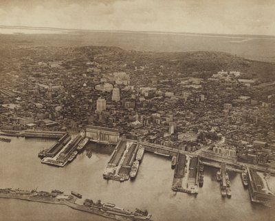 モントリオールの全景、北方向（モノクロ写真） 作： Canadian Photographer