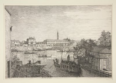 Ale Porte del Dolo (At the Locks of Dolo)、シリーズ Vedute (Views) より 作： Canaletto (Giovanni Antonio Canal)