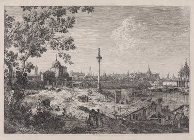 シリーズVedute（ビュー）からのパドヴァの架空のビュー 作： Canaletto (Giovanni Antonio Canal)