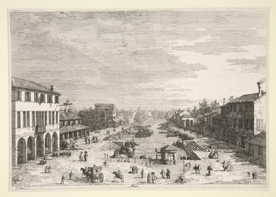 Vedute (Views) シリーズのメストレ 作： Canaletto (Giovanni Antonio Canal)