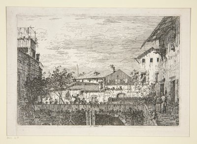 Vedute (Views) シリーズのテラス 作： Canaletto (Giovanni Antonio Canal)