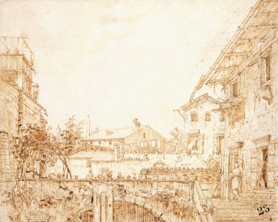 パドヴァのテラスの眺め 作： Giovanni Antonio Canal