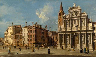 カンポサンタマリアゾベニーゴ、ヴェネツィア、1730年代。 作： Giovanni Antonio Canal