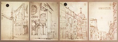 カナレット4シーツ 作： Canaletto