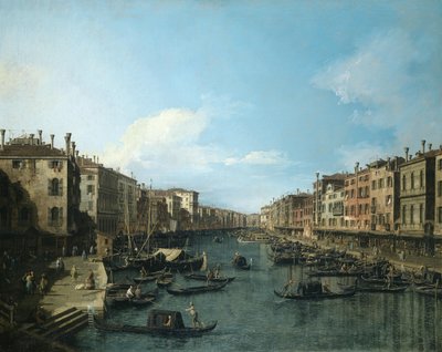 カナレット - 大運河、1738-42年 作： カナレット