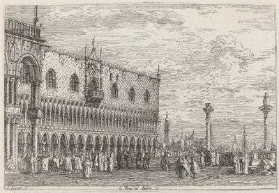 坂東の桟橋。 v.、c。 17351746。 作： Canaletto