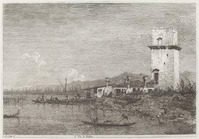 マルゲーラの塔、c。 17351746。 作： Canaletto