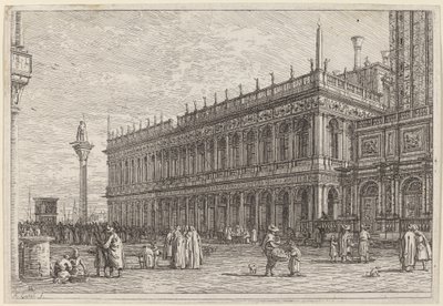 書店。 V.、1742年以前。 作： Canaletto