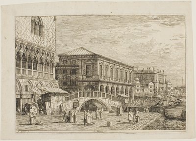ル・プレソン。 V.、Vedute より 作： Canaletto
