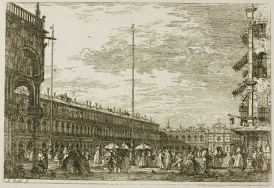 Le Procuratie niove e S. Zimian V、Vedute より 作： Canaletto