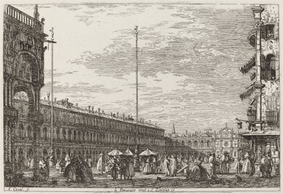 Le Procuratie niove e S. Ziminian V. [右上]、c. 17351746。 作： Canaletto