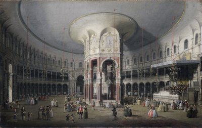 ロンドン：ラネラーのロタンダ内部 作： Canaletto