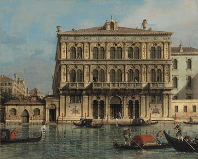 パラッツォ・ヴェンドラミン＝カレルギー、大運河沿い、ヴェネツィア 作： Canaletto