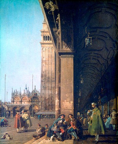 サンマルコ広場とコロネード、1756 作： Giovanni Antonio Canal