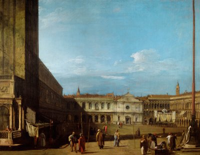 サン・マルコ広場から西のサン・ジェミニアーノ方面を見る 作： Canaletto