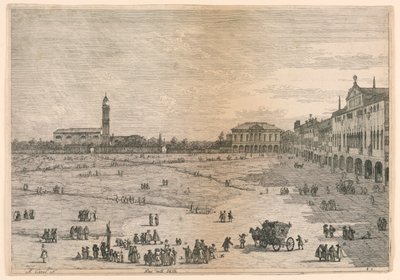 プラ・デッラ・ヴァッレ (プラト・デッラ・ヴァッレ、パドヴァ) 作： Canaletto