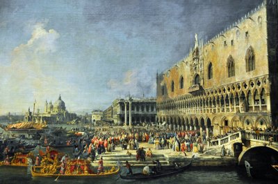 ヴェネツィアにおけるフランス大使のレセプション 作： Canaletto