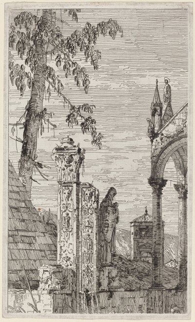 司教の墓 作： Canaletto