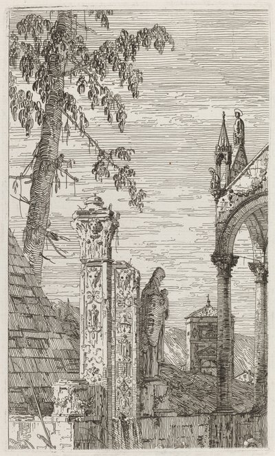 司教の墓[中央]、c。 17351746。 作： Canaletto