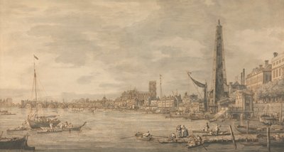 A cidade de Westminster de perto do York Water Gate 作： Canaletto