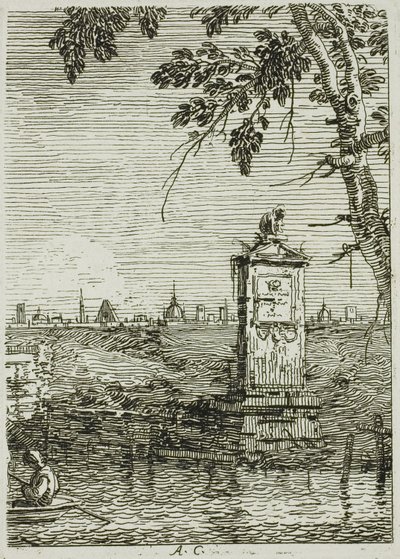 ベデューテの小さなモニュメント 作： Canaletto