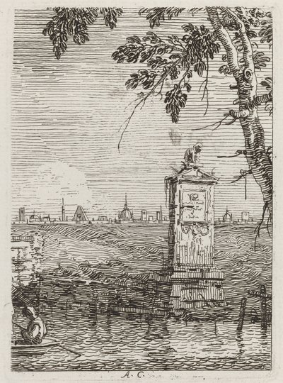 リトルモニュメント[左]、c。 17351746。 作： Canaletto