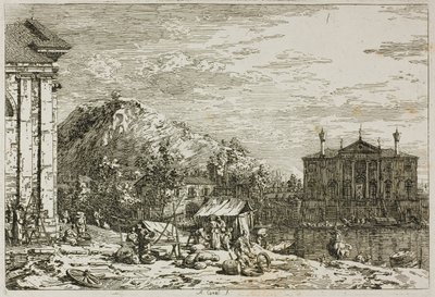 ヴェドゥテより「ドロの市場」 作： Canaletto