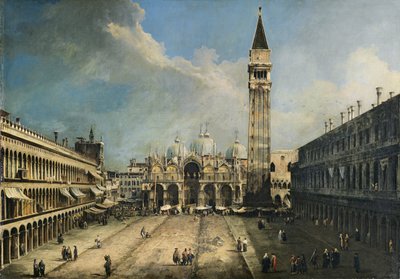 ヴェネツィアのサンマルコ広場 作： Canaletto