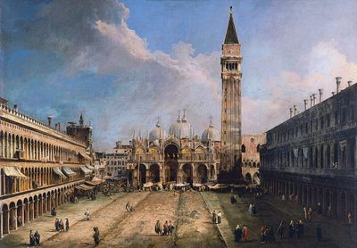 ヴェネツィアのサンマルコ広場（1723-1724年頃） 作： Giovanni Antonio Canal