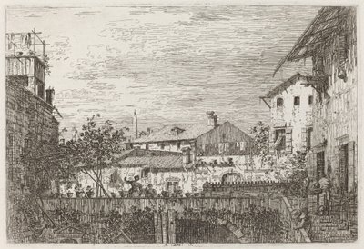 テラス[右下]、c。 17351746。 作： Canaletto