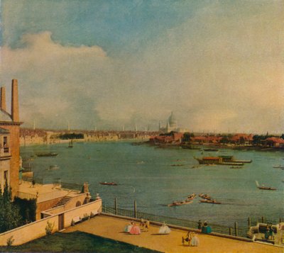 リッチモンドハウスのテムズ川、1746 作： Giovanni Antonio Canal