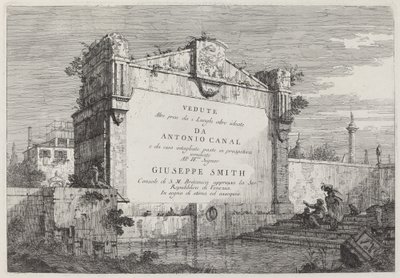 タイトル プレート、c。 17351746。 作： Canaletto