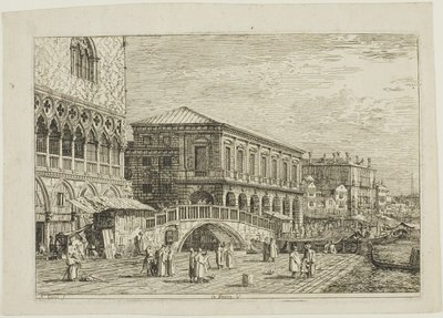 ル・プレソン。 V.、Vedute より 作： Canaletto