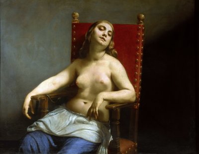 クレオパトラの死」1660年 作： Canlassi
