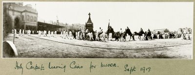 聖なるカーペット、1917年9月、カイロをメッカに向けて出発 作： Capt. Arthur Rhodes