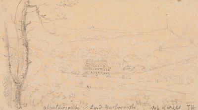Appuldurcombe、ロード ヤーボローズ、ワイト島 作： Capt. Thomas Hastings