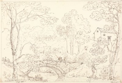 ローズウォーター教会近くの橋、1835 年 8 月 2 日 作： Capt. Thomas Hastings