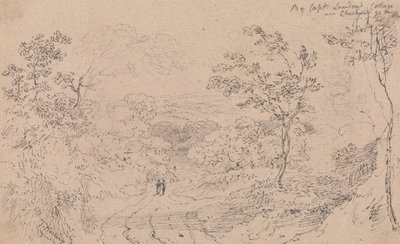 1814 年 5 月 21 日、チェスハント近くのランドン船長のコテージにて 作： Capt. Thomas Hastings