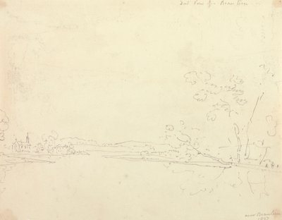 ボーリュー、ハンプシャーの遠景 作： Capt. Thomas Hastings