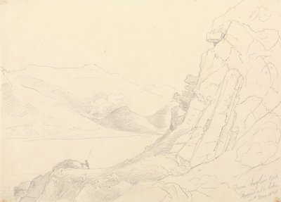 1836 年 5 月 10 日、エナーデール湖のアングラーズ ロックから 作： Capt. Thomas Hastings