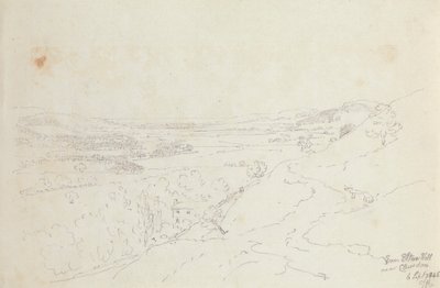1845 年 9 月 6 日、クリーブドン近くのエルトン ヒルから 作： Capt. Thomas Hastings