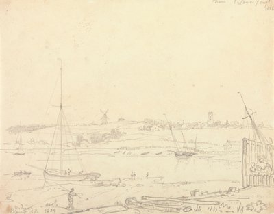 メディナ、イースト カウズ サイド、1826 年 8 月 7 日 作： Capt. Thomas Hastings
