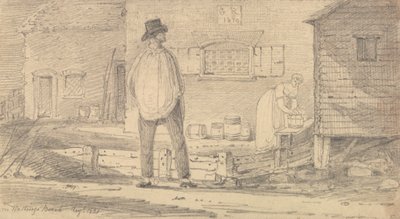 1821 年 8 月、ヘイスティングス ビーチにて 作： Capt. Thomas Hastings